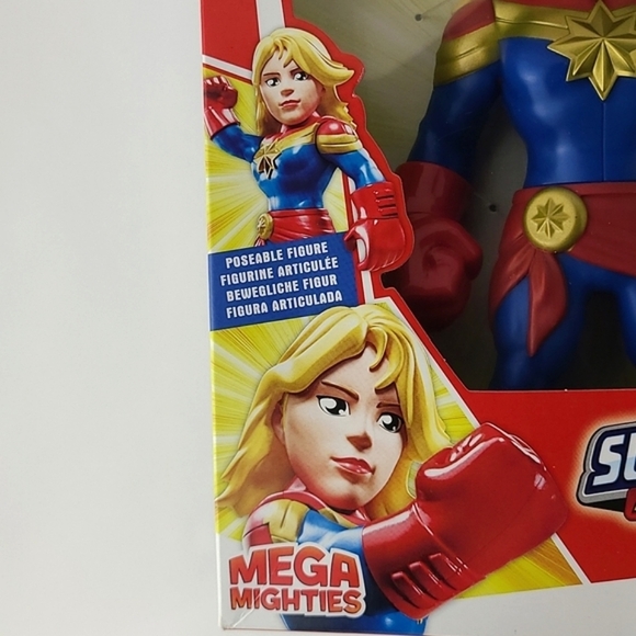 ⭐️3/ $30⭐️ Hasbro Captain Marvel Super Hero Adventures Figure Mega Mighties 3+Yr - Picture 7 of 14